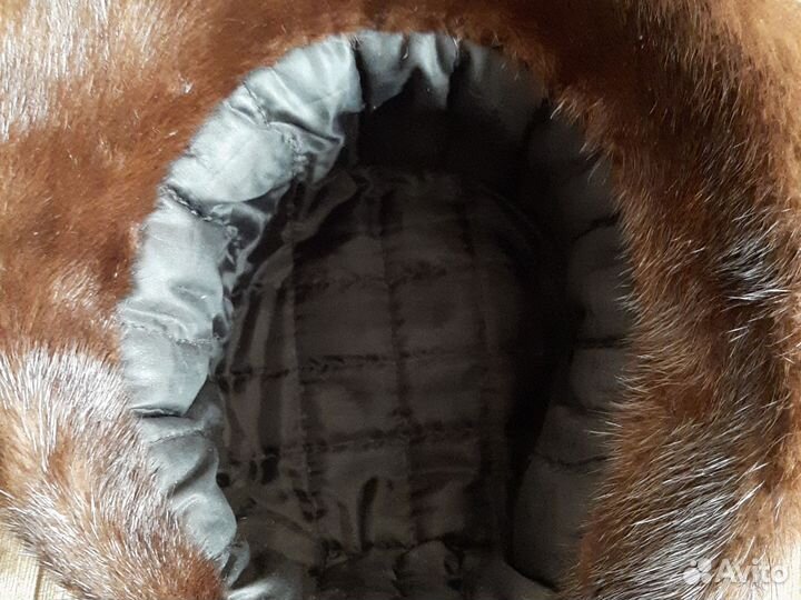 Шапка норковая женская 57 размер