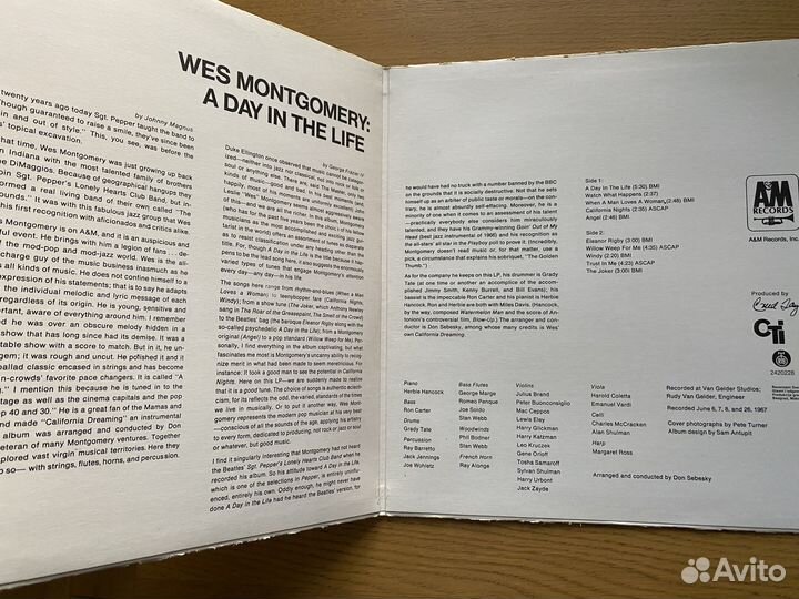 Виниловая пластинка Wes Montgomery