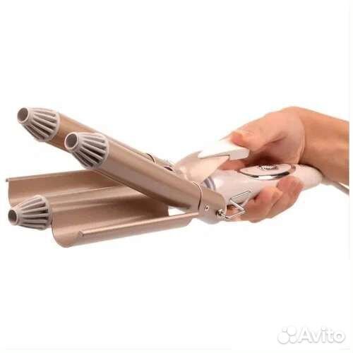 Gееmy GM-1988 Плойка тройная профессиональная