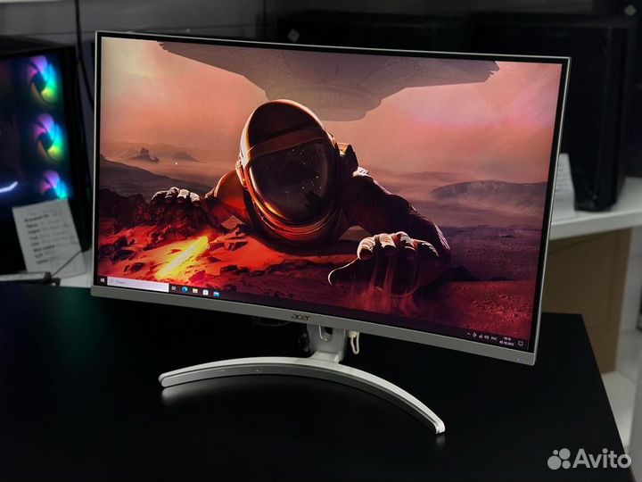 Изогнутый монитор acer 144hz 24дюймов