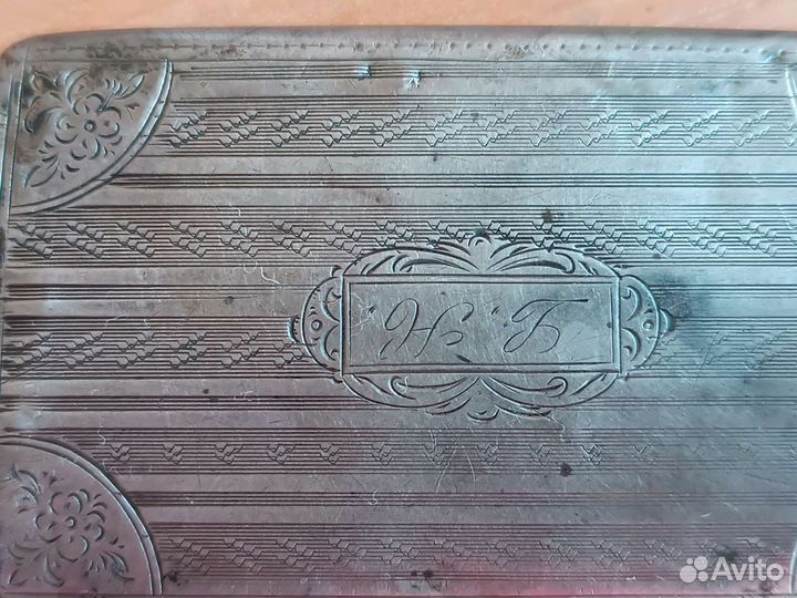 Табакерка серебро