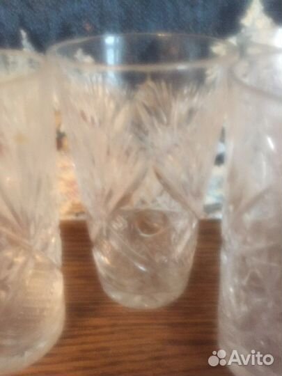 Стопки рюмки хрустальные Брянского завода СССР