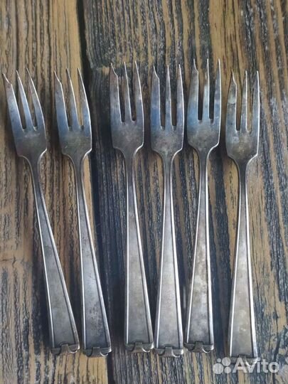 Вилки десертные 6 шт. Германия посеребрение