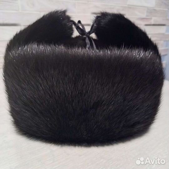 Мужская шапка, мех нутрия