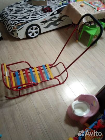 Детские санки коляска бу