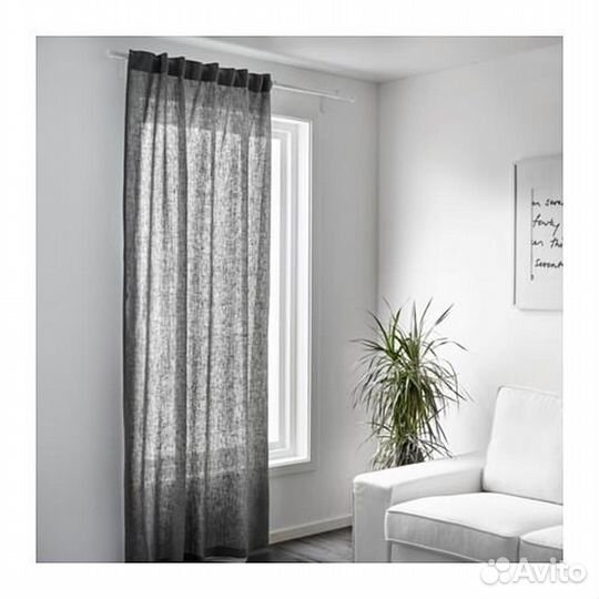 Рулон ткани IKEA aina цвет: серый (1,5х35 м)