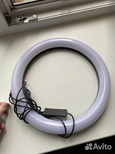 Кольцевая лампа теплый/холлодный свет