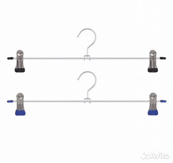 Вешалка металл. с зажимами для брюк и юбок