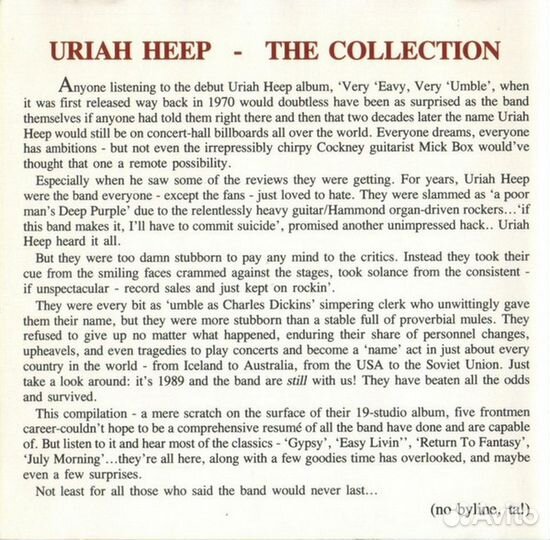 CD диск Uriah Heep – The Collection (France)