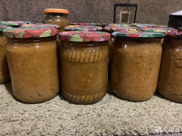 Кабачковая икра, очень вкусная На костре