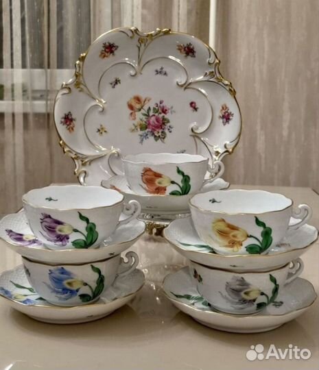 Чайные пары Kitty tulip, Herend