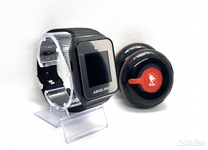 Кнопка вызова официанта персонала Классик и часы