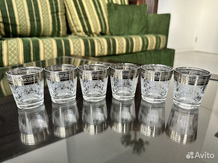 Набор бокалов и фужеров 18 шт. (новый, стекло)