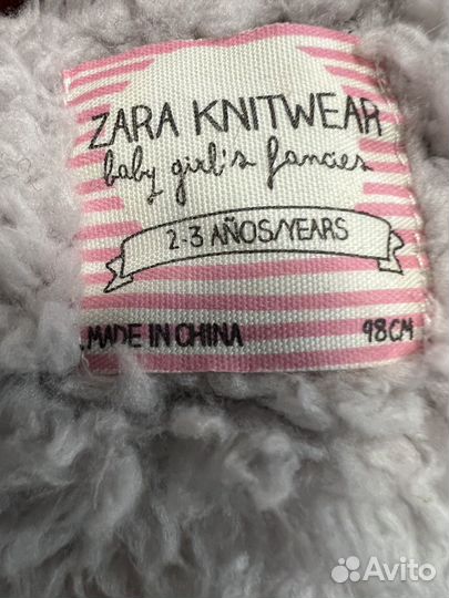 Куртка кардиган zara на 2-3 года