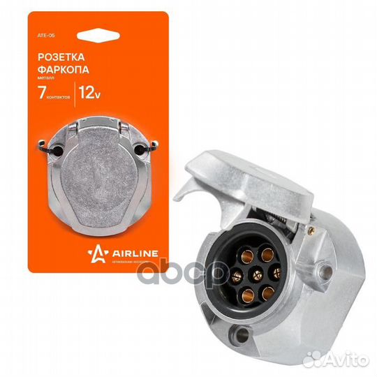 Розетка фаркопа 7 контактов металл ATE-05 ATE