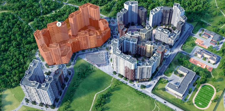 2-к. квартира, 52,4 м², 6/18 эт.