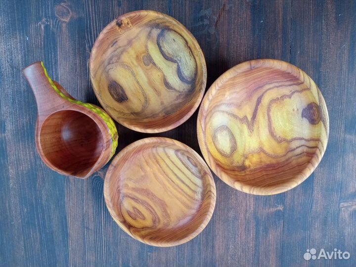 Тарелки из дерева