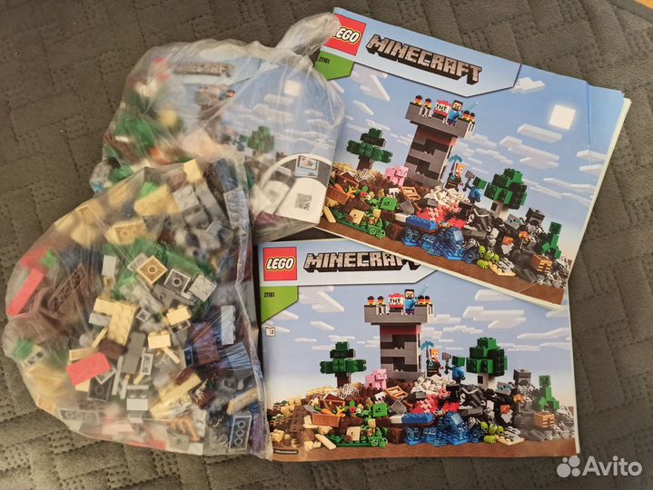 Lego minecraft деревня