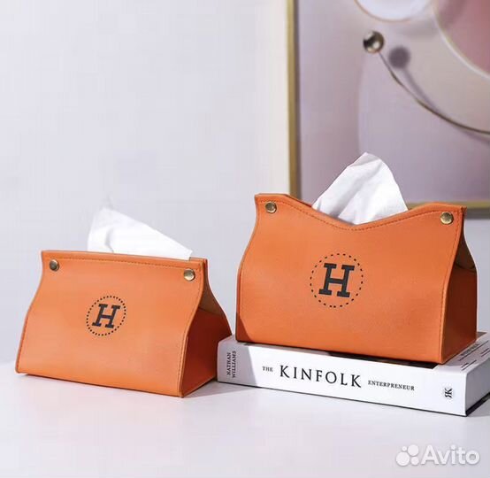 Салфетница/кофр, бокс для салфеток Hermes