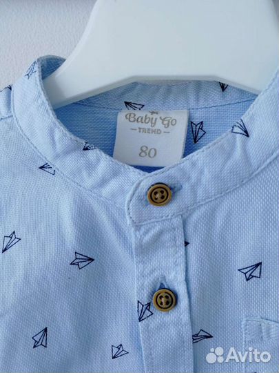 Рубашка для мальчика рост 80