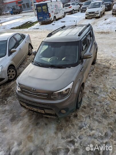 Рейлинги на крышу KIA Soul (2013-2019), черные