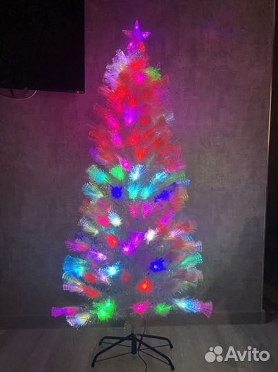 Елка искусственная белая светодиодная Белоснежка