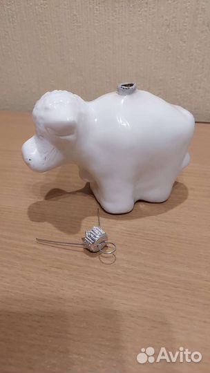 Елочная игрушка фабрики Ариель заготовка бычок