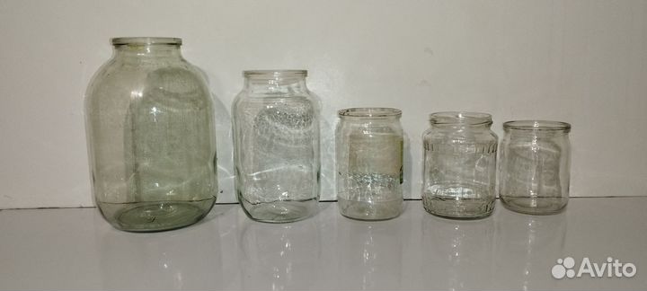 Банки стеклянные разные