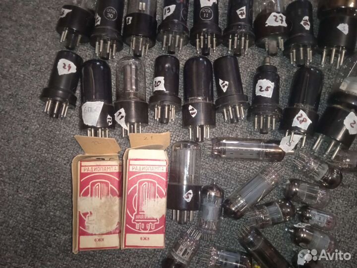 Радиолампы СССР 6V6GT 6г7с и другие