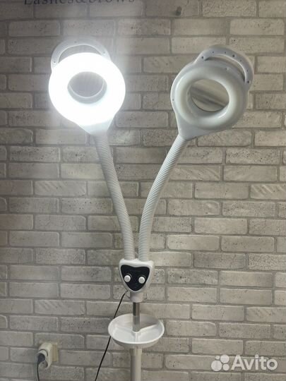 Светодиодная напольная лампа -лупа