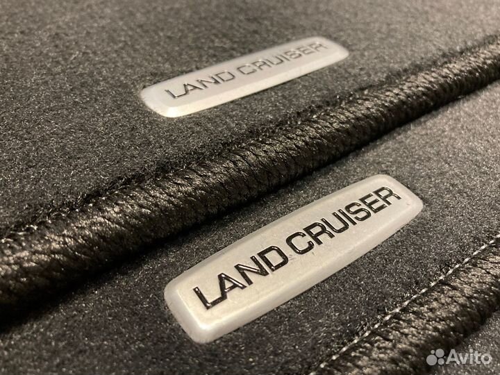 Ковры велюровые Тойота лк 150 темно-серые