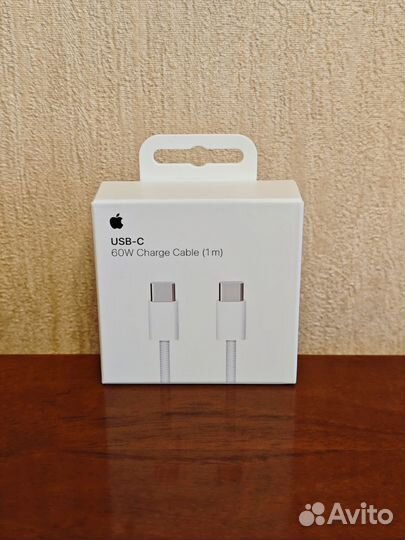 Кабель для Айфона 15 USB-C 1m 60w плетёный (новый)
