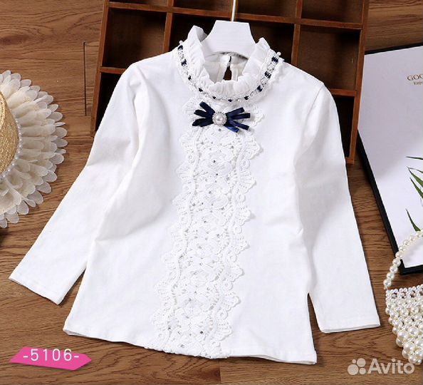 Блузка школьная девочке