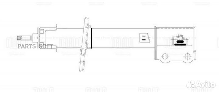 Амортизатор Suzuki Vitara (15) передний AG24362