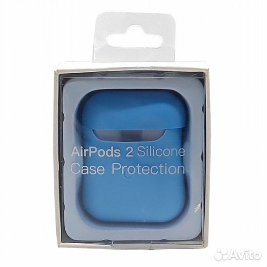 Чехол для Apple AirPods 2 силиконовый с вырезом