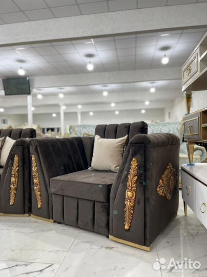 Диван угловой с креслом 