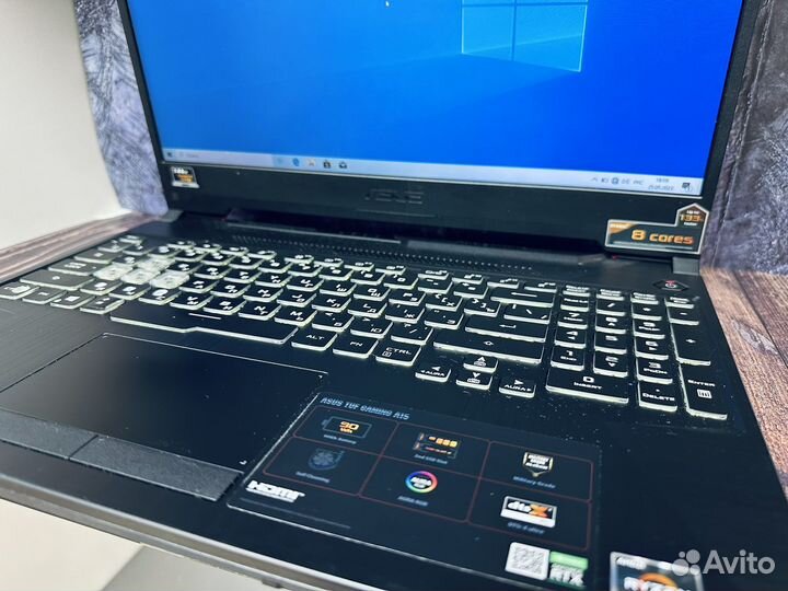 Asus TuF Ryzen 7 4800H/RTX 2060 6gb/16gb/144Ghz