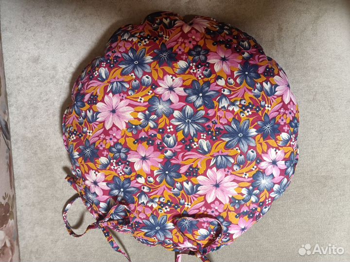 Сидушка (подушка) на стул круглая