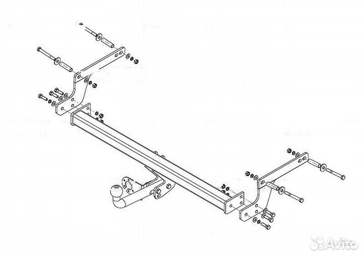 Фаркоп для renault duster c 2015г
