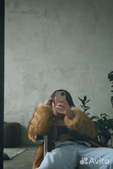 Шуба (крашенный енот)