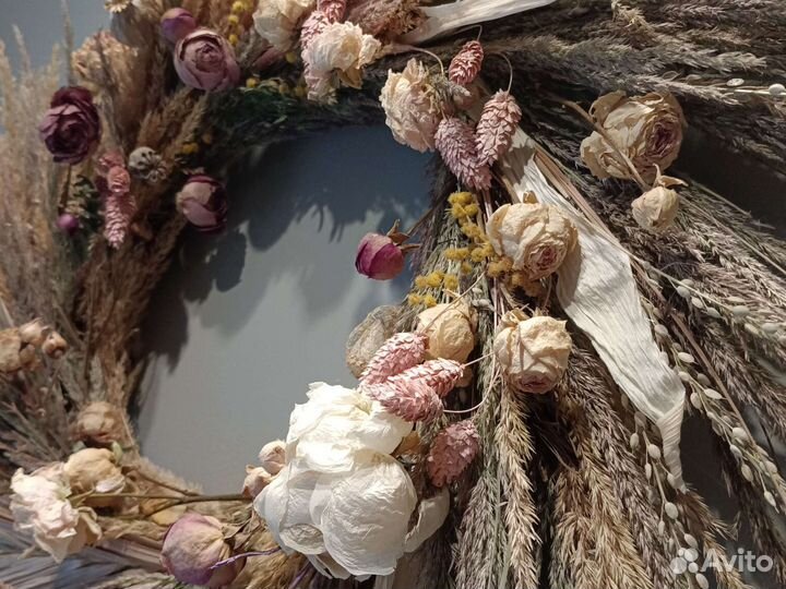 Венок из сухоцветов
