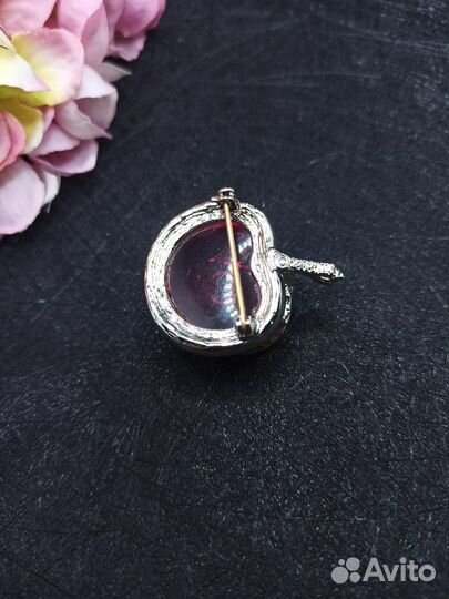 Брошь винтаж Sarah coventry Burgundy