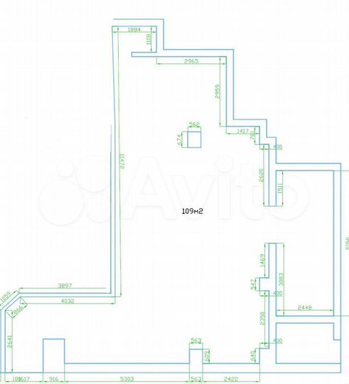 Сдам торговое помещение, 109 м²