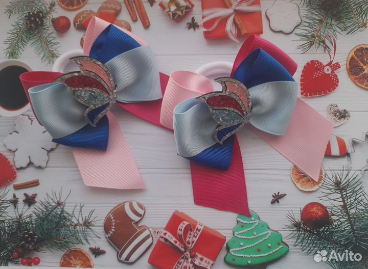 Бантики с бабочками