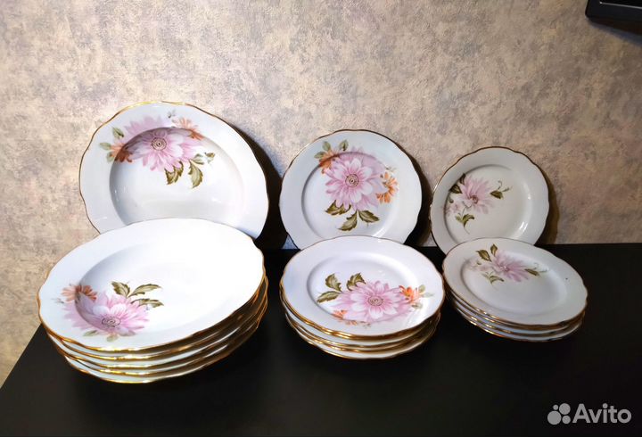 Сервиз столовый Хризантема Дулёво