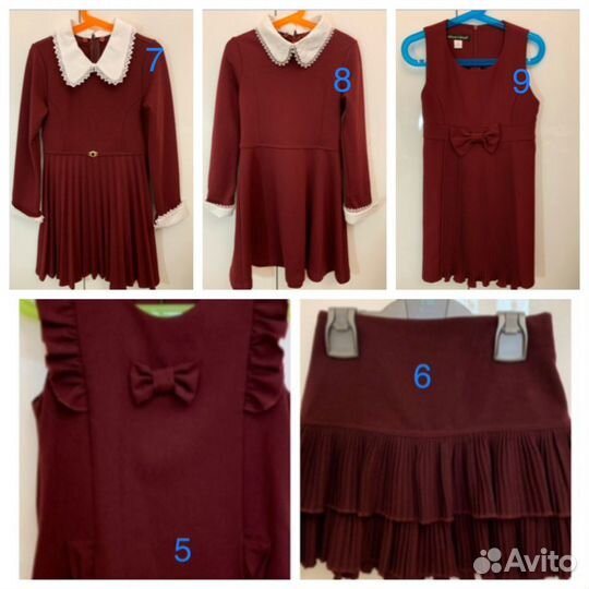 Школьная форма 6-9 лет(блузка,юбка, платье)