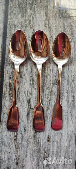 Серебряные чайные ложки царские