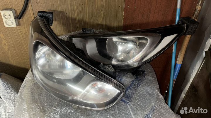 Фары на hyundai solaris 1
