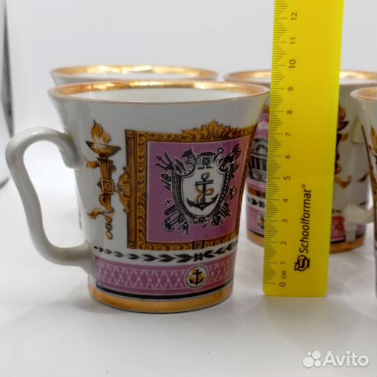 Чайная Пара Адмиралтейство лфз СССР Фарфор Посуда