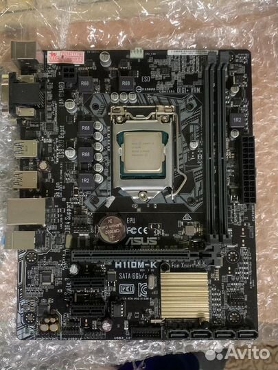 Материнская плата asus H110M-K